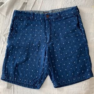 J.Crew Stanton woven cotton indigo shorts